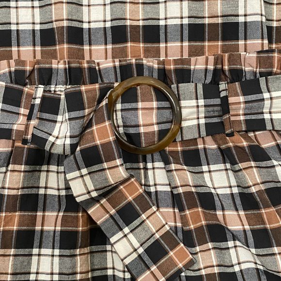 PRELOVED ASOS || PLAID MIDI SKIRT - Picture 2 of 4